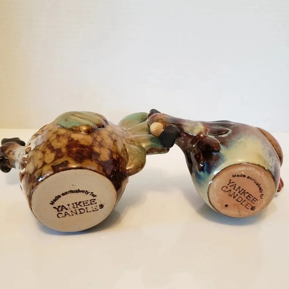 Yankee Candle set of 2 Ceramic Rooster/Chicken  Candle Votive/Tealight Holders. - Picture 4 of 11